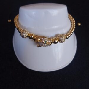 Pulsera ajustable oro laminado