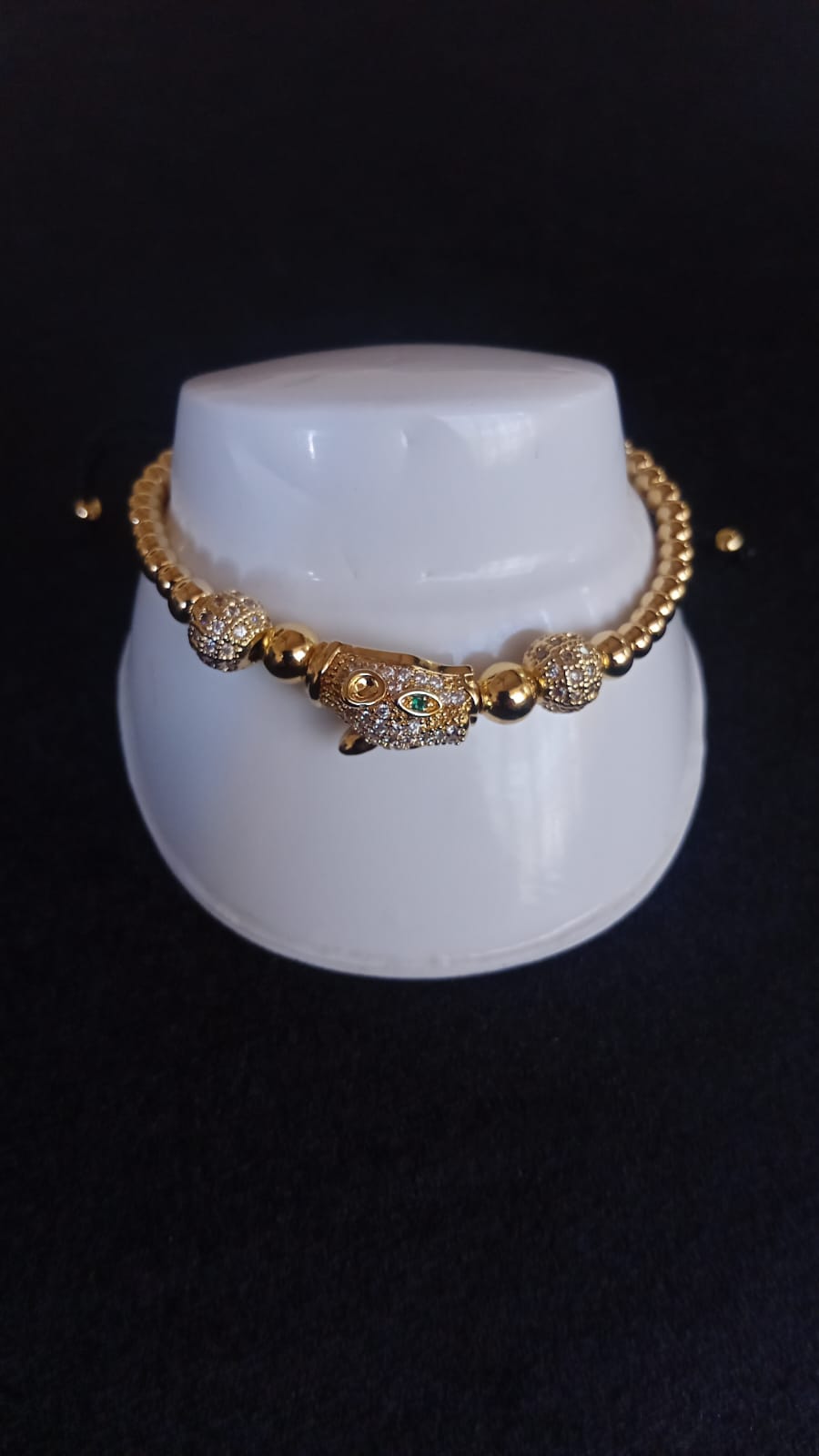 Pulsera ajustable oro laminado
