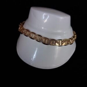 Pulsera gruesa oro laminado