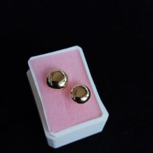 Arete poste mariposa oro laminado