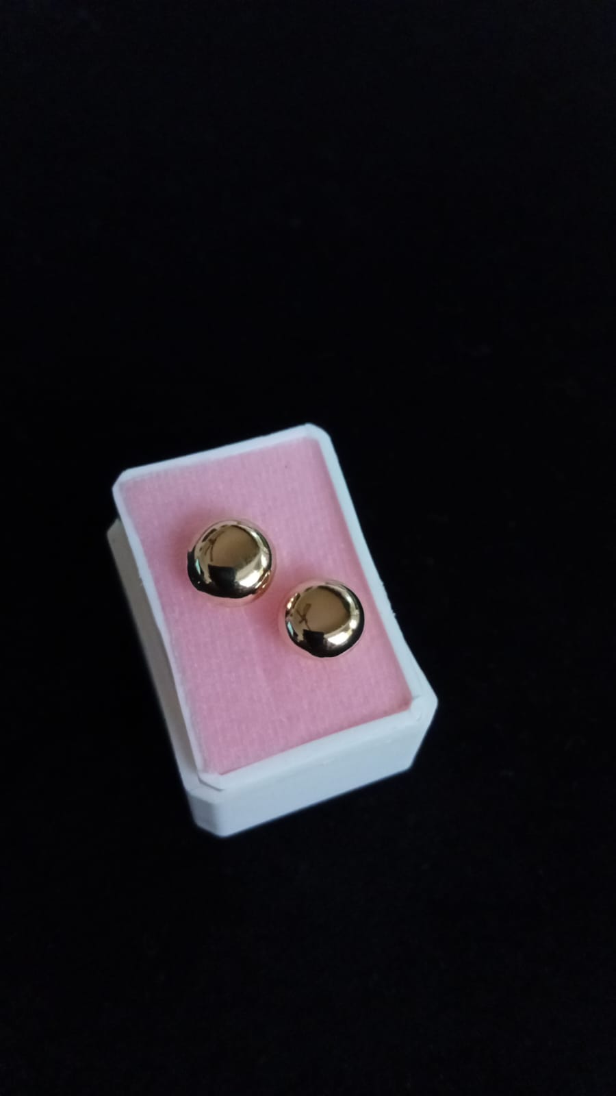 Arete poste mariposa oro laminado