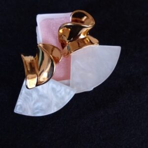 Arete chunky oro laminado