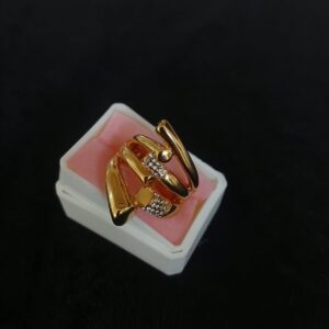 Anillo tendencia oro laminado