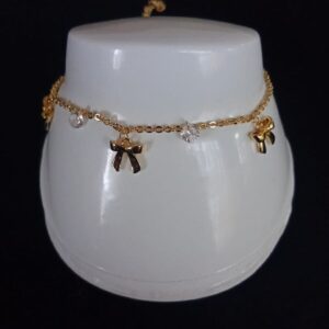 Tobillera oro laminado