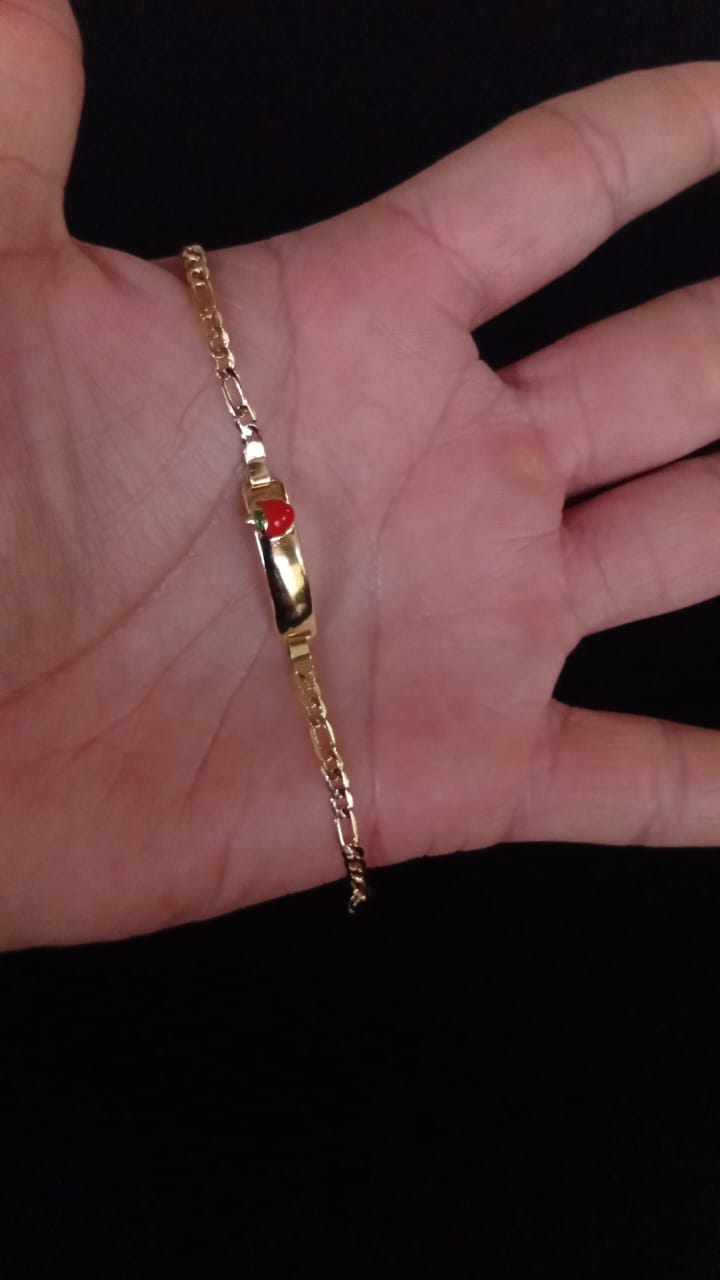 Esclava para niños oro laminado
