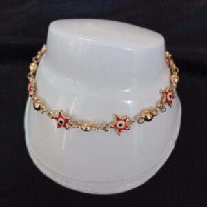 Pulsera ojo turco oro laminado