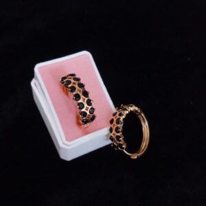 Arracada zirconia oro laminado