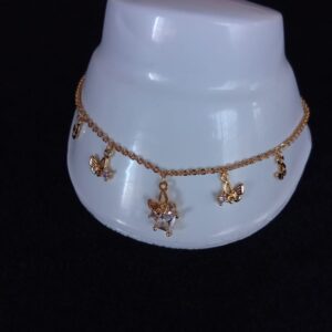 Tobillera oro laminado