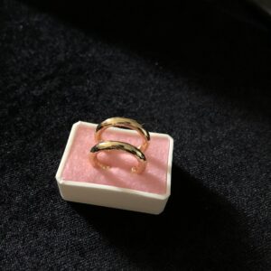 Arracada gruesa oro laminado