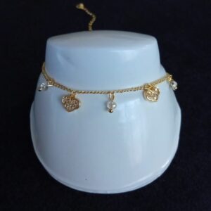 Tobillera oro laminado