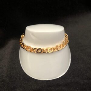 Pulsera gruesa oro laminado