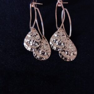 Arete tendencia oro laminado