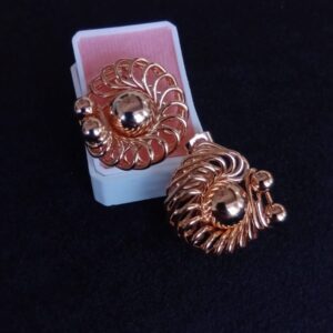 Arete chunky oro laminado