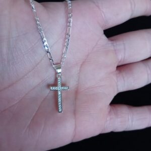 Cruz chica oro laminado