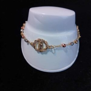 Pulsera denario oro laminado