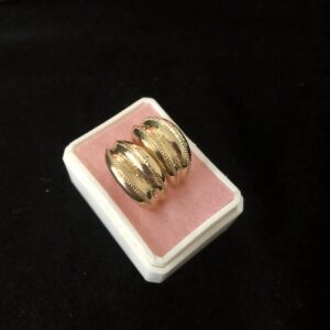 Arete chunky oro laminado