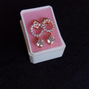 Arete poste mariposa oro laminado