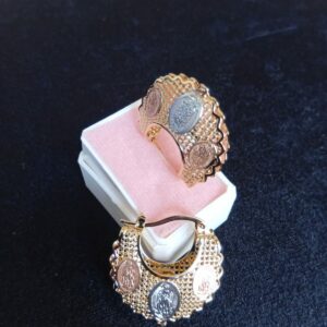 Arracada gruesa oro laminado