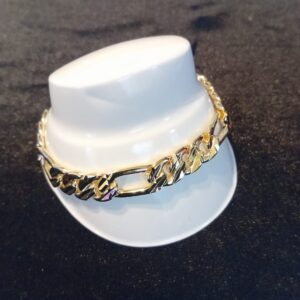 Pulsera extra gruesa oro laminado