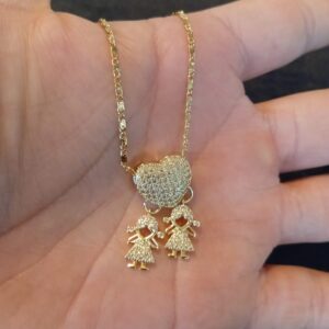 Dijes niños oro laminado