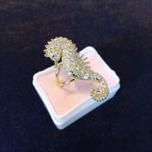 Anillo tendencia oro laminado