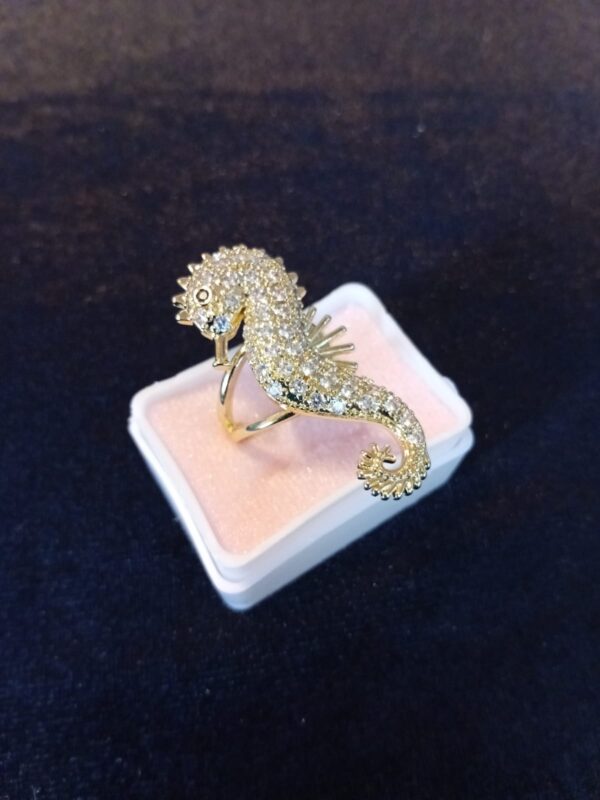 Anillo tendencia oro laminado