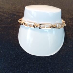 Pulsera gruesa oro lamianado