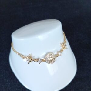 Pulsera ajustable oro laminado