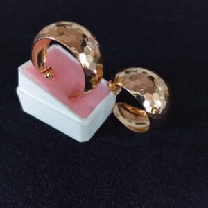 Arete chunky oro laminado