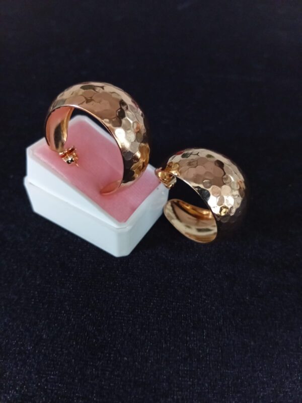 Arete chunky oro laminado