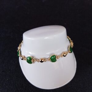 Pulsera ojo turco oro laminado