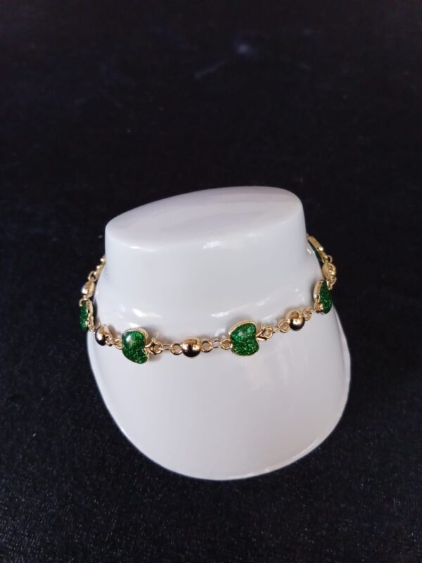 Pulsera ojo turco oro laminado