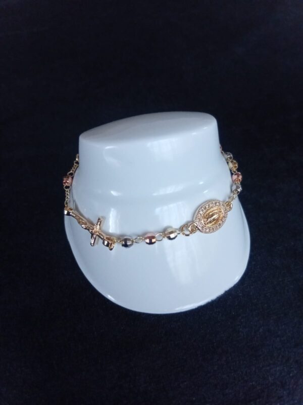 Pulsera denario oro laminado