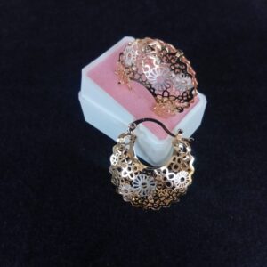 Arracada gruesa oro laminado