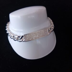 Esclava c/zirconia oro laminado