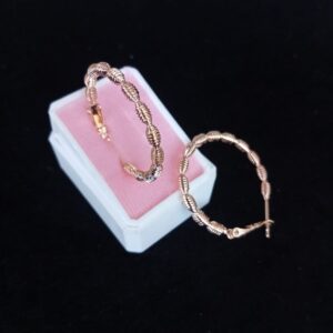 Arracada gruesa oro laminado