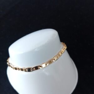 Pulsera mediana oro laminado