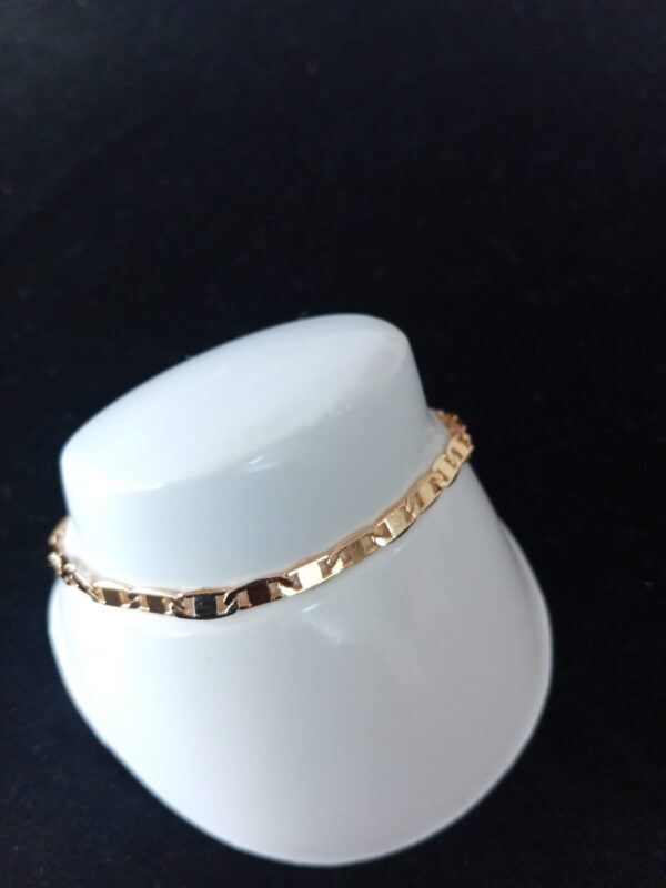 Pulsera mediana oro laminado