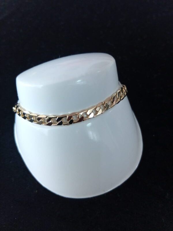 Pulsera mediana oro laminado