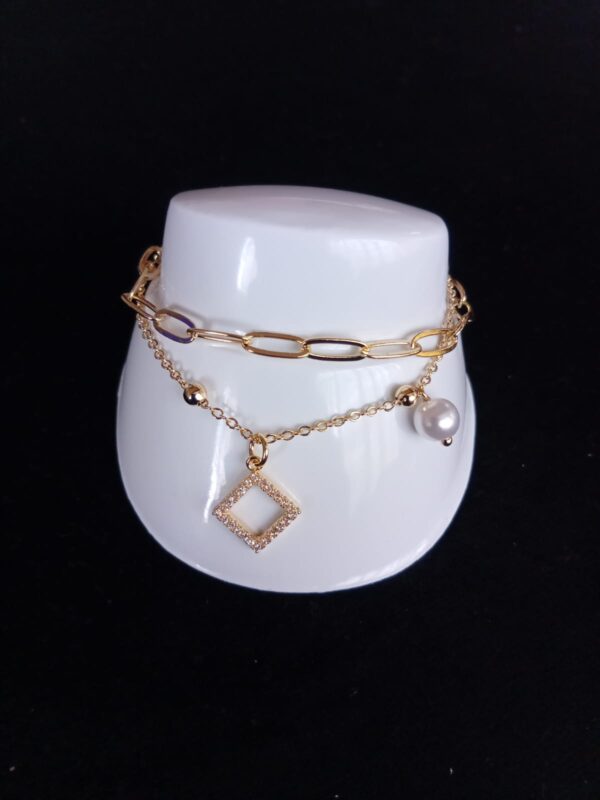 Pulsera ajustable oro laminado
