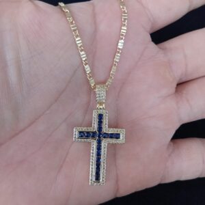 Cruz mediana oro laminado