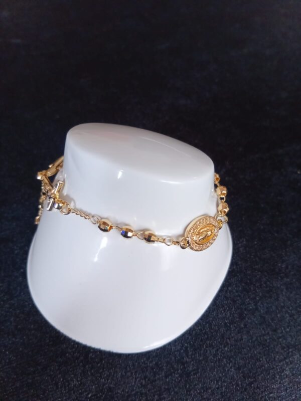 Pulsera denario oro laminado