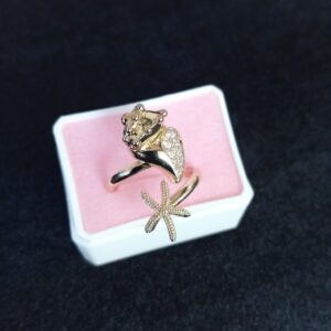 Anillo tendencia oro laminado