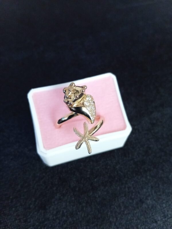 Anillo tendencia oro laminado