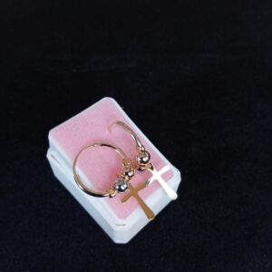 Arracada gruesa oro laminado