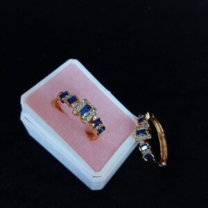 Arracada zirconia oro laminado