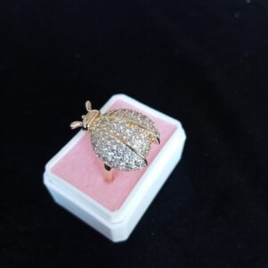 Anillo tendencia oro laminado