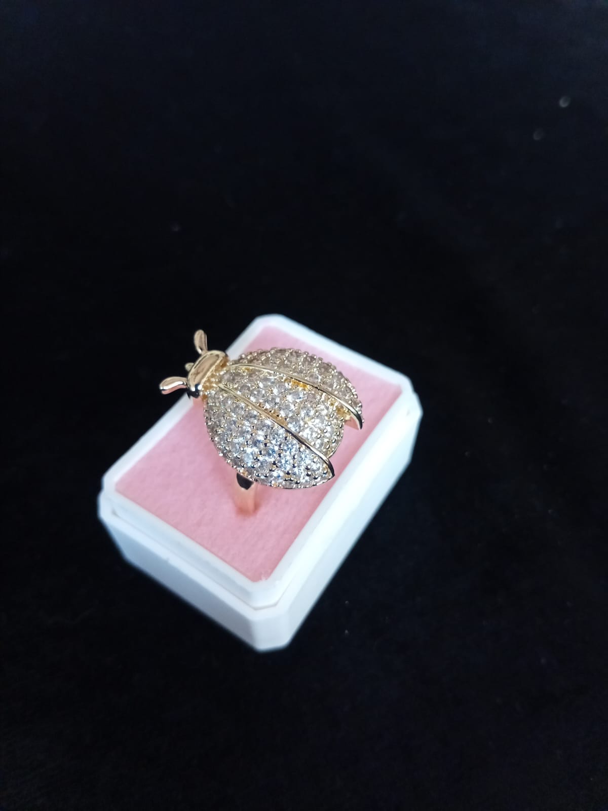 Anillo tendencia oro laminado