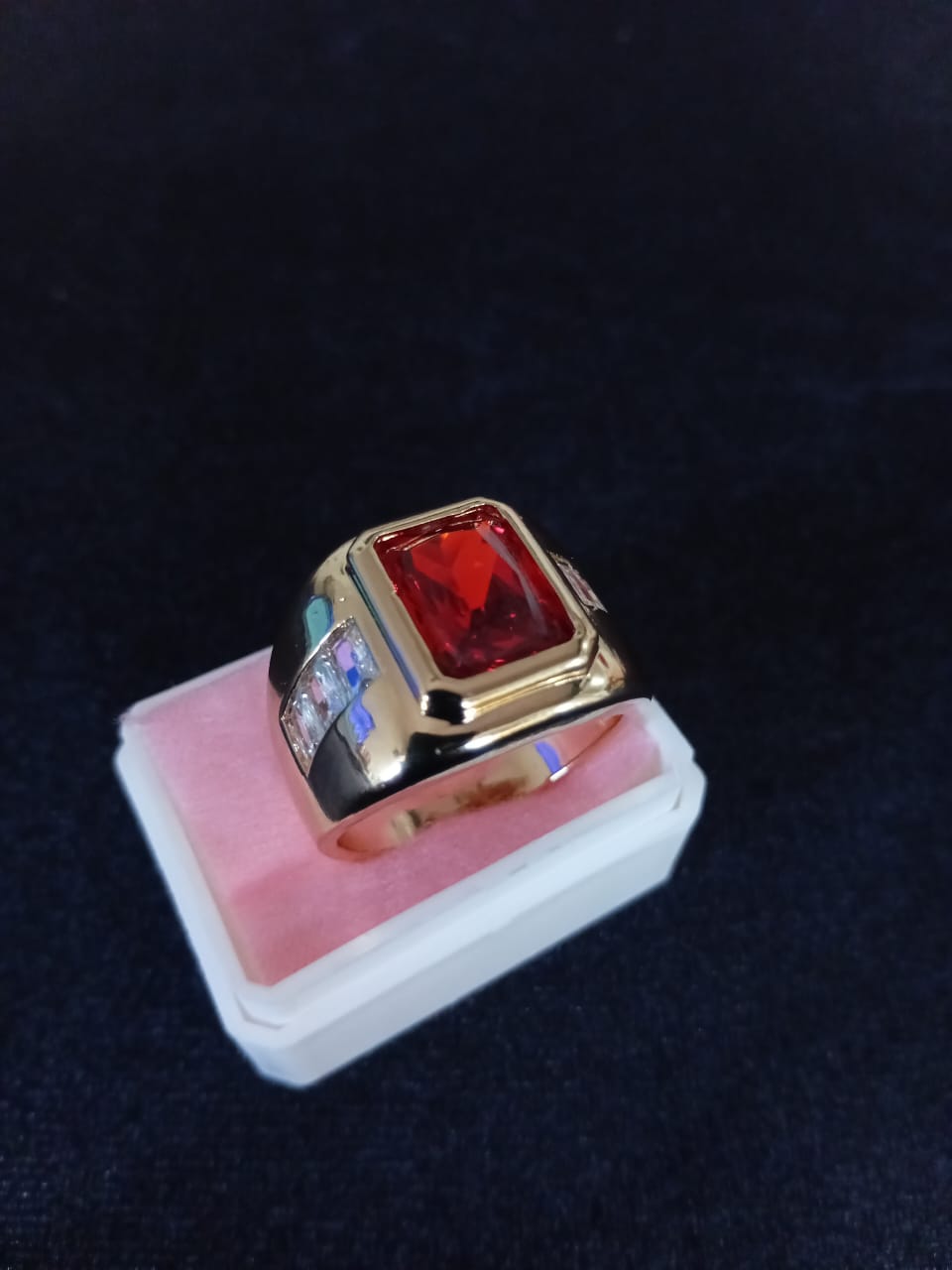 Anillo caballero oro laminado