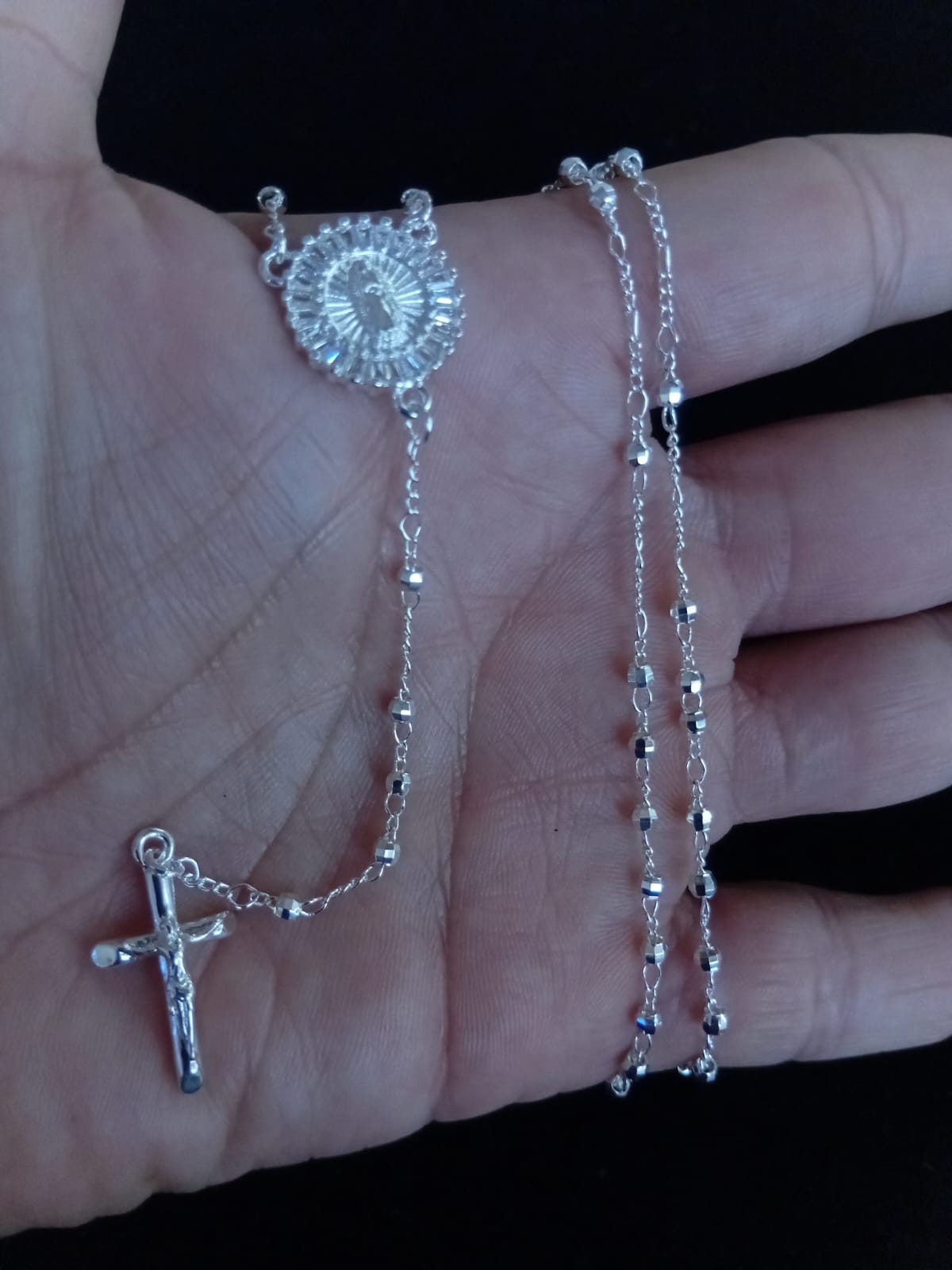 Rosario oro laminado